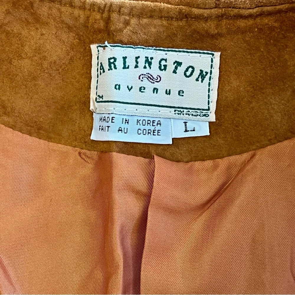 Vintage Bagatelle Arlington Avenue Leather 2 Piece Skirt Suit Top Large Skirt 8